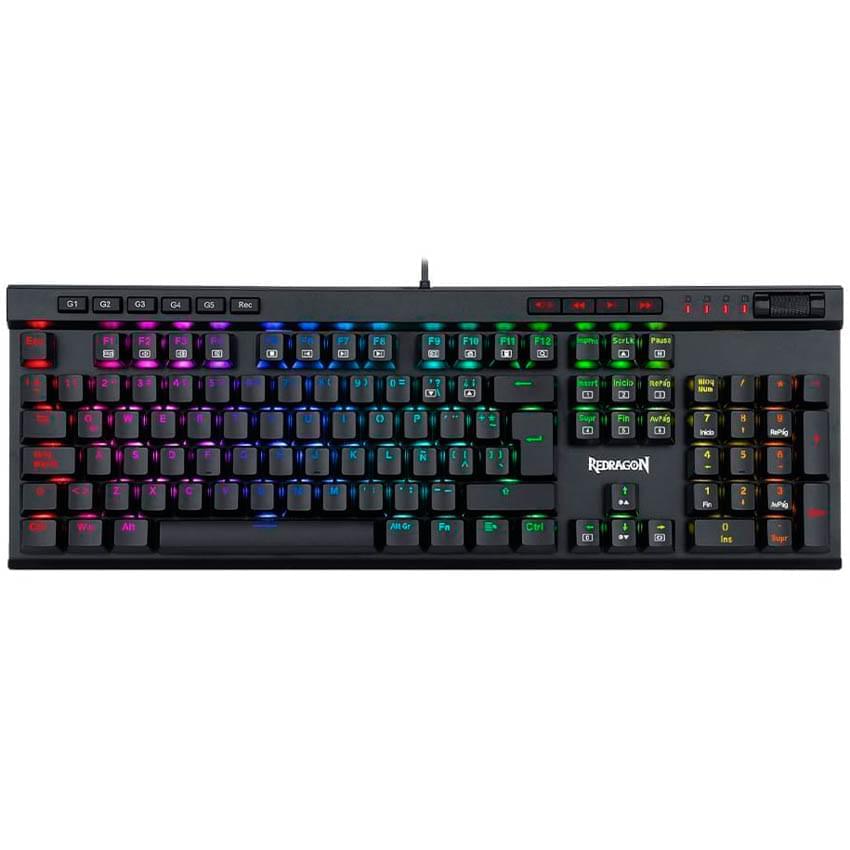 Teclado Mecanico Redragon Vata Pro Rgb Negro Switch Brown